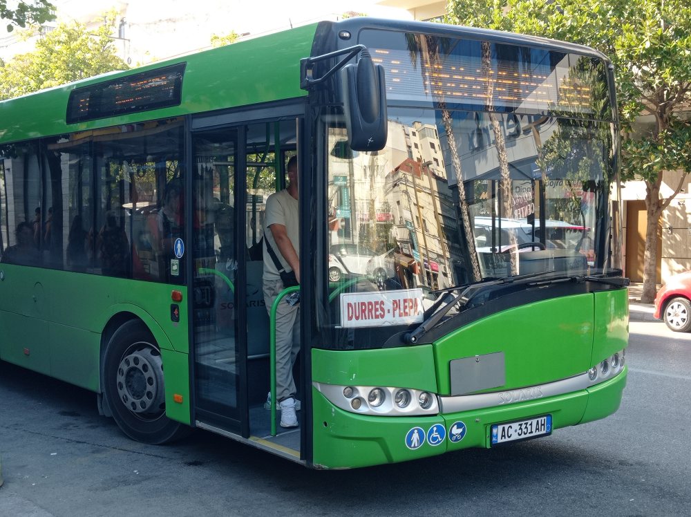 New green bus on Plazh route August 2026